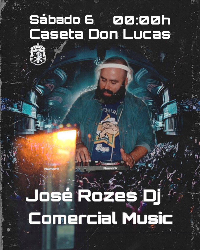 José Rozes DJ en la cruz de mayo de la Expiración 2023.